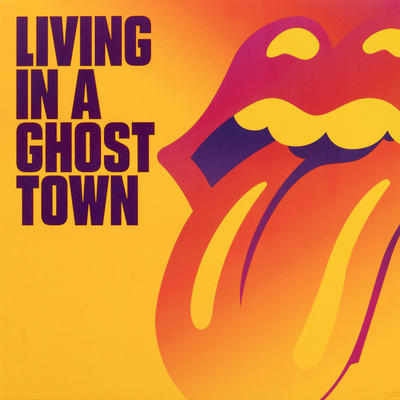 ROLLING STONES - LIVIN IN A GHOST TOWN / 10" SINGLE - 1