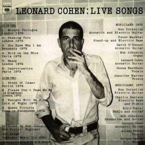 COHEN LEONARD - LIVE SONGS