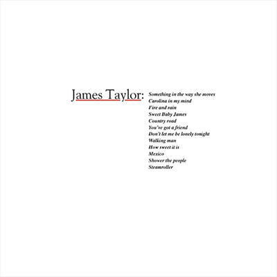TAYLOR JAMES - GREATEST HITS