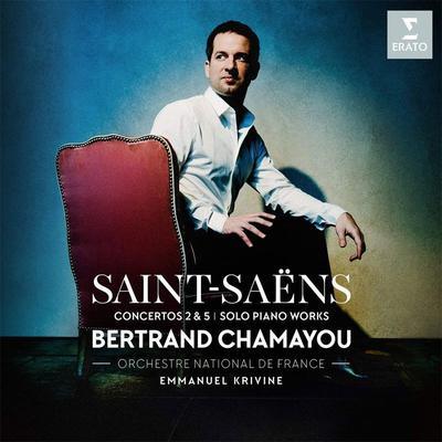 SAINT-SAENS / BERTRAND CHAMAYOU / EMMANUEL KRIVINE - CONCERTOS 2 & 5 / SOLO PIANO WORKS