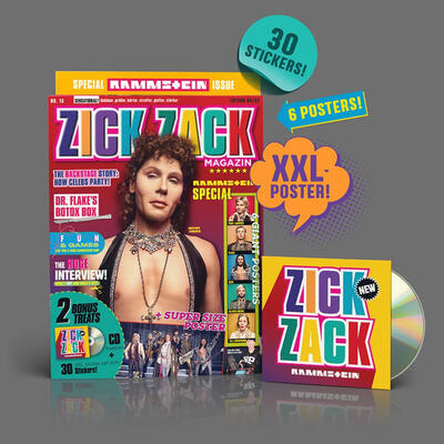 RAMMSTEIN - ZICK ZACK / CD SINGLE + MAGAZINE - 1